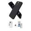 MARSİLYAN™- iPhone 12 Pro Max Kılıf Kozmos Yansıma Özel Seri - Şeffaf Royal Nano Ekran Koruyucu + Shine Kamera Lens - GD