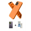 MARSİLYAN™- iPhone 12 Pro Max Kılıf Kozmos Yansıma Özel Seri - Şeffaf Royal Nano Ekran Koruyucu + Neon Fosforlu Kamera Lens - YL