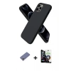 MARSİLYAN™- iPhone 12 Pro Max Kılıf Kozmos Yansıma Özel Seri - Şeffaf Temperli Cam Ekran Koruyucu + Metal Kamera Lens Koruma Cam - GD