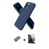 MARSİLYAN™- iPhone 12 Pro Max Kılıf Kozmos Yansıma Özel Seri - Şeffaf Temperli Cam Ekran Koruyucu + Metal Kamera Lens Koruma Cam - GD