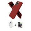 MARSİLYAN™- iPhone 12 Pro Max Kılıf Kozmos Yansıma Özel Seri - Şeffaf Temperli Cam Ekran Koruyucu + Lacivert Shine Kamera Lens