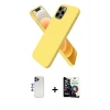 MARSİLYAN™- iPhone 12 Pro Max Kılıf Kozmos Yansıma Özel Seri - Şeffaf Temperli Cam Ekran Koruyucu + Lacivert Shine Kamera Lens