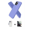 MARSİLYAN™- iPhone 12 Pro Max Kılıf Kozmos Yansıma Özel Seri - Şeffaf Temperli Cam Ekran Koruyucu + Lacivert Shine Kamera Lens