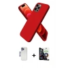 MARSİLYAN™- iPhone 12 Pro Max Kılıf Kozmos Yansıma Özel Seri - Şeffaf Temperli Cam Ekran Koruyucu + Lacivert Shine Kamera Lens