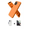 MARSİLYAN™- iPhone 12 Pro Max Kılıf Kozmos Yansıma Özel Seri - Şeffaf Temperli Cam Ekran Koruyucu + Lacivert Shine Kamera Lens