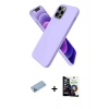 MARSİLYAN™- iPhone 12 Pro Max Kılıf Kozmos Yansıma Özel Seri - Şeffaf Temperli Cam Ekran Koruyucu + Mavi Shine Kamera Lens Koruma Cam