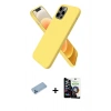 MARSİLYAN™- iPhone 12 Pro Max Kılıf Kozmos Yansıma Özel Seri - Şeffaf Temperli Cam Ekran Koruyucu + Mavi Shine Kamera Lens Koruma Cam