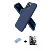 MARSİLYAN™- iPhone 12 Pro Max Kılıf Kozmos Yansıma Özel Seri - Şeffaf Temperli Cam Ekran Koruyucu + Mavi Shine Kamera Lens Koruma Cam