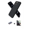 MARSİLYAN™- iPhone 12 Pro Max Kılıf Kozmos Yansıma Özel Seri - Şeffaf Temperli Cam Ekran Koruyucu + Renkli Kamera Lens Koruma Cam - TU