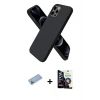 MARSİLYAN™- iPhone 12 Pro Max Kılıf Kozmos Yansıma Özel Seri - Şeffaf Temperli Cam Ekran Koruyucu + Shine Kamera Lens Koruma Cam - MI