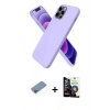 MARSİLYAN™- iPhone 12 Pro Max Kılıf Kozmos Yansıma Özel Seri - Şeffaf Temperli Cam Ekran Koruyucu + Shine Kamera Lens Koruma Cam - PE
