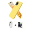 MARSİLYAN™- iPhone 12 Pro Max Kılıf Kozmos Yansıma Özel Seri - Şeffaf Temperli Cam Ekran Koruyucu + Shine Kamera Lens - GD