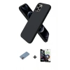 MARSİLYAN™- iPhone 12 Pro Max Kılıf Kozmos Yansıma Özel Seri - Şeffaf Temperli Cam Ekran Koruyucu + Shine Kamera Lens Koruma Cam - PE