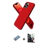 MARSİLYAN™- iPhone 12 Pro Max Kılıf Kozmos Yansıma Özel Seri - Şeffaf Temperli Cam Ekran Koruyucu + Shine Kamera Lens Koruma Cam - PE