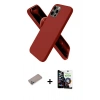 MARSİLYAN™- iPhone 12 Pro Max Kılıf Kozmos Yansıma Özel Seri - Şeffaf Temperli Cam Ekran Koruyucu + Sierra Blue Shine Kamera Lens Koruma Cam