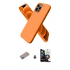 MARSİLYAN™- iPhone 12 Pro Max Kılıf Kozmos Yansıma Özel Seri - Şeffaf Temperli Cam Ekran Koruyucu + Sierra Blue Shine Kamera Lens Koruma Cam