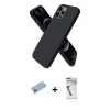 MARSİLYAN™- iPhone 12 Pro Max Kılıf Kozmos Yansıma Özel Seri - Şeffaf Uv Polymer Nano Ekran Koruyucu + Mavi Shine Kamera Lens Koruma Cam