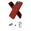 MARSİLYAN™- iPhone 12 Pro Max Kılıf Kozmos Yansıma Özel Seri - Şeffaf Uv Polymer Nano Ekran Koruyucu + Renkli Kamera Lens Koruma Cam - SI