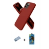 MARSİLYAN™- iPhone 12 Pro Max Kılıf Kozmos Yansıma Özel Seri - Siyah 18D Cam Ekran Koruyucu + Mavi Shine Kamera Lens Koruma Cam