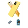 MARSİLYAN™- iPhone 12 Pro Max Kılıf Kozmos Yansıma Özel Seri - Siyah 18D Cam Ekran Koruyucu + Metal Kamera Lens Koruma Cam - KI