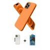 MARSİLYAN™- iPhone 12 Pro Max Kılıf Kozmos Yansıma Özel Seri - Siyah 18D Cam Ekran Koruyucu + Shine Kamera Lens - GD