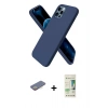 MARSİLYAN™- iPhone 12 Pro Max Kılıf Kozmos Yansıma Özel Seri - Siyah 20D Premium Cam Ekran Koruyucu + Renkli Kamera Lens Koruma Cam - SI