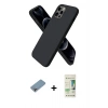 MARSİLYAN™- iPhone 12 Pro Max Kılıf Kozmos Yansıma Özel Seri - Siyah 20D Premium Cam Ekran Koruyucu + Shine Kamera Lens Koruma Cam - GI