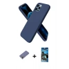 MARSİLYAN™- iPhone 12 Pro Max Kılıf Kozmos Yansıma Özel Seri - Siyah 34D Izgaralı Cam + Metal Kamera Lens Koruma Cam - GD