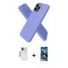 MARSİLYAN™- iPhone 12 Pro Max Kılıf Kozmos Yansıma Özel Seri - Siyah 34D Izgaralı Cam + Shine Kamera Lens - LT
