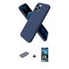 MARSİLYAN™- iPhone 12 Pro Max Kılıf Kozmos Yansıma Özel Seri - Siyah 34D Izgaralı Cam + Renkli Kamera Lens Koruma Cam - MI