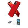MARSİLYAN™- iPhone 12 Pro Max Kılıf Kozmos Yansıma Özel Seri - Siyah 34D Izgaralı Cam + Renkli Kamera Lens Koruma Cam - MI