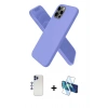 MARSİLYAN™- iPhone 12 Pro Max Kılıf Kozmos Yansıma Özel Seri - Siyah 3D Antistatik Cam Ekran Koruyucu + Shine Kamera Lens - LT