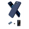 MARSİLYAN™- iPhone 12 Pro Max Kılıf Kozmos Yansıma Özel Seri - Siyah 3D Antistatik Hayalet Cam Ekran Koruyucu + Shine Kamera Lens Koruma Cam - GD
