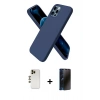 MARSİLYAN™- iPhone 12 Pro Max Kılıf Kozmos Yansıma Özel Seri - Siyah 3D Antistatik Hayalet Cam Ekran Koruyucu + Shine Kamera Lens - GD