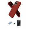 MARSİLYAN™- iPhone 12 Pro Max Kılıf Kozmos Yansıma Özel Seri - Siyah 3D Antistatik Hayalet Cam Ekran Koruyucu + Shine Kamera Lens Koruma Cam - MI