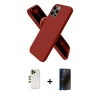 MARSİLYAN™- iPhone 12 Pro Max Kılıf Kozmos Yansıma Özel Seri - Siyah 3D Antistatik Hayalet Cam Ekran Koruyucu + Shine Kamera Lens - GD