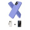 MARSİLYAN™- iPhone 12 Pro Max Kılıf Kozmos Yansıma Özel Seri - Siyah 3D Antistatik Hayalet Cam Ekran Koruyucu + Shine Kamera Lens - GD