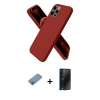 MARSİLYAN™- iPhone 12 Pro Max Kılıf Kozmos Yansıma Özel Seri - Siyah 3D Antistatik Hayalet Cam Ekran Koruyucu + Shine Kamera Lens Koruma Cam - GI