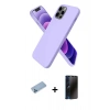 MARSİLYAN™- iPhone 12 Pro Max Kılıf Kozmos Yansıma Özel Seri - Siyah 3D Antistatik Hayalet Cam Ekran Koruyucu + Shine Kamera Lens Koruma Cam - MI