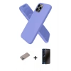MARSİLYAN™- iPhone 12 Pro Max Kılıf Kozmos Yansıma Özel Seri - Siyah 3D Antistatik Hayalet Cam Ekran Koruyucu + Shine Kamera Lens Koruma Cam - SABE