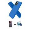 MARSİLYAN™- iPhone 12 Pro Max Kılıf Kozmos Yansıma Özel Seri - Siyah 3D Antistatik Seramik Nano Ekran Koruyucu + Neon Fosforlu Kamera Lens - TU