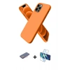 MARSİLYAN™- iPhone 12 Pro Max Kılıf Kozmos Yansıma Özel Seri - Siyah 3D Antistatik Seramik Nano Ekran Koruyucu + Renkli Kamera Lens Koruma Cam - PE