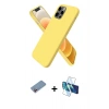 MARSİLYAN™- iPhone 12 Pro Max Kılıf Kozmos Yansıma Özel Seri - Siyah 3D Antistatik Seramik Nano Ekran Koruyucu + Shine Kamera Lens Koruma Cam - PE