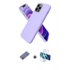 MARSİLYAN™- iPhone 12 Pro Max Kılıf Kozmos Yansıma Özel Seri - Siyah 3D Antistatik Seramik Nano Ekran Koruyucu + Metal Kamera Lens Koruma Cam - GD