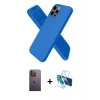 MARSİLYAN™- iPhone 12 Pro Max Kılıf Kozmos Yansıma Özel Seri - Siyah 3D Antistatik Seramik Nano Ekran Koruyucu + Neon Fosforlu Kamera Lens - SI