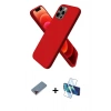 MARSİLYAN™- iPhone 12 Pro Max Kılıf Kozmos Yansıma Özel Seri - Siyah 3D Antistatik Seramik Nano Ekran Koruyucu + Metal Kamera Lens Koruma Cam - KI