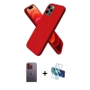 MARSİLYAN™- iPhone 12 Pro Max Kılıf Kozmos Yansıma Özel Seri - Siyah 3D Antistatik Seramik Nano Ekran Koruyucu + Neon Fosforlu Kamera Lens - TU
