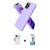 MARSİLYAN™- iPhone 12 Pro Max Kılıf Kozmos Yansıma Özel Seri - Siyah 5D Eko Cam Ekran Koruyucu + Shine Kamera Lens - GD