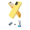 MARSİLYAN™- iPhone 12 Pro Max Kılıf Kozmos Yansıma Özel Seri - Siyah 5D Eko Cam Ekran Koruyucu + Shine Kamera Lens Koruma Cam - SH