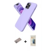 MARSİLYAN™- iPhone 12 Pro Max Kılıf Kozmos Yansıma Özel Seri - Siyah 6D Mat Seramik Hayalet Nano Ekran Koruyucu + Shine Kamera Lens Koruma Cam - SABE